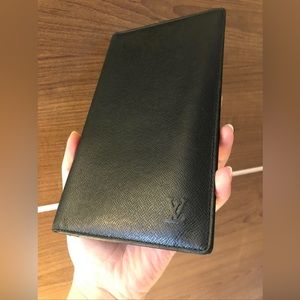 Louis Vuitton Taiga Chequier long wallet